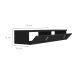 Rack Suspenso para TV até 50 Polegadas Line 2 Portas Preto 135 cm