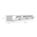 Rack Suspenso para TV até 65 Polegadas Line 3 Portas Branco 180 cm