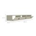Rack Suspenso para TV até 65 Polegadas Line 3 Portas Off White 180 cm