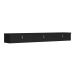 Rack Suspenso para TV até 65 Polegadas Line 3 Portas Preto 180 cm