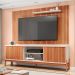 Rack Tannen 2 Portas com Painel Ripado para TV até 70 Polegadas Aeegon Freijó e Off White