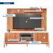 Rack Tannen 2 Portas com Painel Ripado para TV até 70 Polegadas Aeegon Freijó e Off White