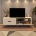 Rack Verona 2 GV Off White e Pinho 180 cm