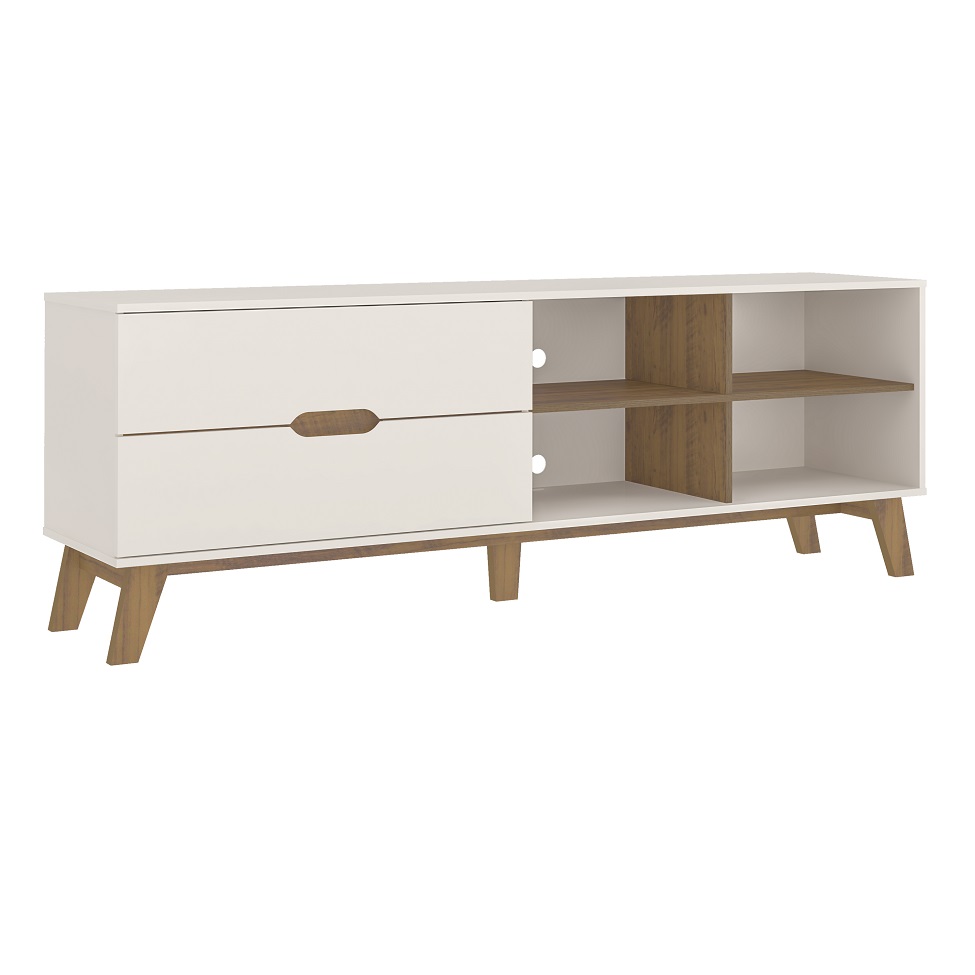 Rack Verona 2 GV Off White e Pinho 180 cm