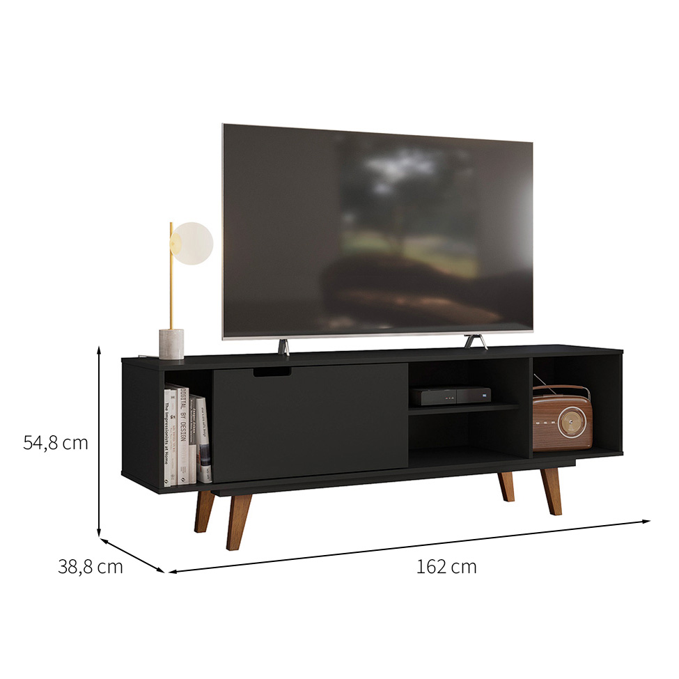 Rack Vintage Óregon Preto 162 cm