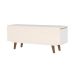 Rack Vintage Lévis Branco e Amarelo 136 cm