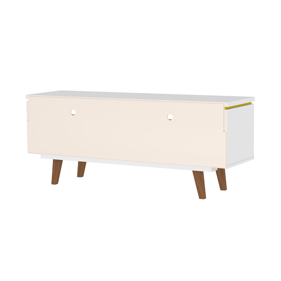 Rack Vintage Lévis Branco e Amarelo 136 cm