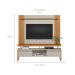 Rack com Painel Estensível para TV até 55 Polegadas 2 Portas Off White e Nature