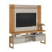 Rack com Painel Estensível para TV até 55 Polegadas 2 Portas Off White e Nature