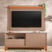 Rack com Painel Extensível até 65 Polegadas Mondrian 1 Porta 1 Gaveta Capuccino e Freijó