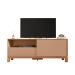 Rack com Painel Extensível até 65 Polegadas Mondrian 1 Porta 1 Gaveta Capuccino e Freijó
