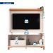 Rack com Painel Extensível até 65 Polegadas Mondrian 1 Porta 1 Gaveta Off White e Freijó