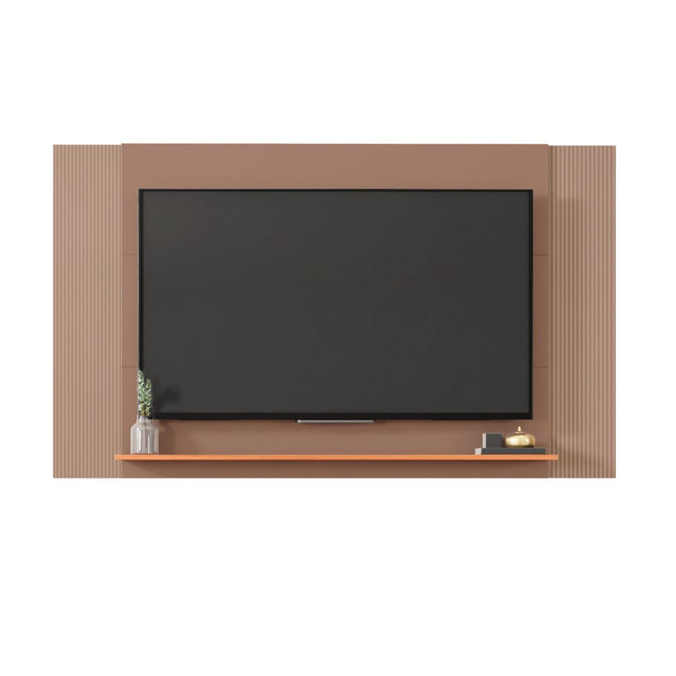 Rack com Painel Extensível até 65 Polegadas Mondrian 1 Porta Capuccino e Freijó