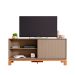 Rack com Painel Extensível até 65 Polegadas Mondrian 1 Porta Capuccino e Freijó
