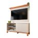 Rack com Painel Extensível até 65 Polegadas Mondrian 1 Porta Off White e Freijó