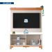 Rack com Painel Extensível até 65 Polegadas Mondrian 1 Porta Off White e Freijó