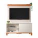 Rack com Painel Extensível até 65 Polegadas Mondrian 1 Porta Off White e Freijó