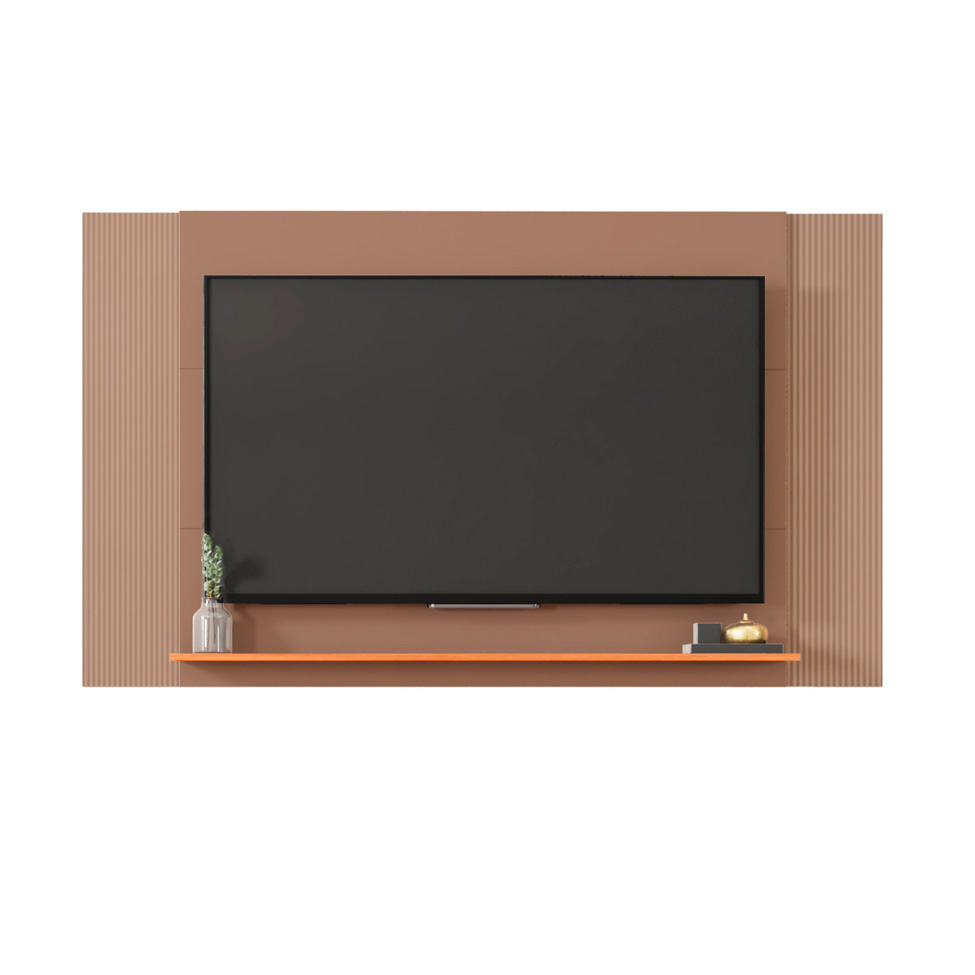 Rack com Painel Extensível até 65 Polegadas Mondrian 2 Portas Capuccino e Freijó