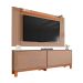 Rack com Painel Extensível até 65 Polegadas Mondrian 2 Portas Capuccino e Freijó