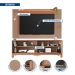 Rack com Painel Extensível até 65 Polegadas Mondrian 2 Portas Capuccino e Freijó