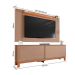 Rack com Painel Extensível até 65 Polegadas Mondrian 2 Portas Capuccino e Freijó