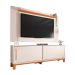Rack com Painel Extensível até 65 Polegadas Mondrian 2 Portas Off White e Freijó