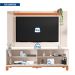 Rack com Painel Extensível até 65 Polegadas Mondrian 2 Portas Off White e Freijó