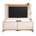 Rack com Painel Extensível até 65 Polegadas Mondrian 2 Portas Off White e Freijó