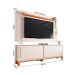 Rack com Painel Extensível até 65 Polegadas Mondrian 2 Portas Off White e Freijó
