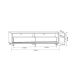 Rack com Painel Ripado até 70 Polegadas Sintra com LED 2 GV Cedro e Off White Alt 218 Larg 177 cm