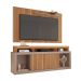 Rack com Painel Ripado para TV até 60 Polegadas New Oscar Buriti e Fendi