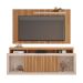 Rack com Painel Ripado para TV até 60 Polegadas New Oscar Buriti e Off White