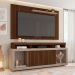 Rack com Painel Ripado para TV até 60 Polegadas New Oscar Havana e Fendi