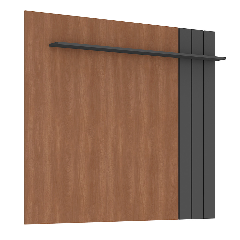 Rack com Painel para TV até 65 Polegadas Valencia Manchester e Grafite 180 cm