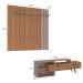 Rack com Painel para TV até 65 Polegadas Valencia Mel e Fendi 180 cm