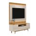 Rack com Painel para TV até 70 Polegadas Liam com LED 3 PT Tauari e Off White