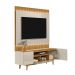 Rack com Painel para TV até 70 Polegadas Liam com LED 3 PT Tauari e Off White