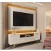 Rack com Painel para TV até 70 Polegadas Liam com LED 3 PT Tauari e Off White