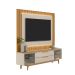 Rack com Painel para TV até 70 Polegadas Owen com LED 2 GV Tauari e Off White