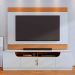 Rack com Painel para TV até 75 Polegadas Santorini 4 Portas Off White e Freijó