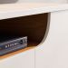 Rack com Painel para TV até 75 Polegadas Santorini 4 Portas Off White e Freijó