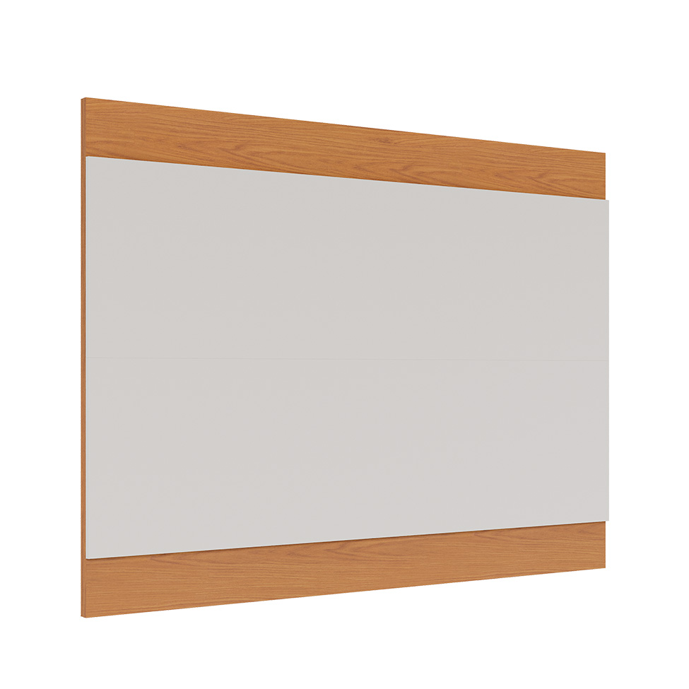 Rack com Painel para TV até 75 Polegadas Santorini 4 Portas Off White e Freijó