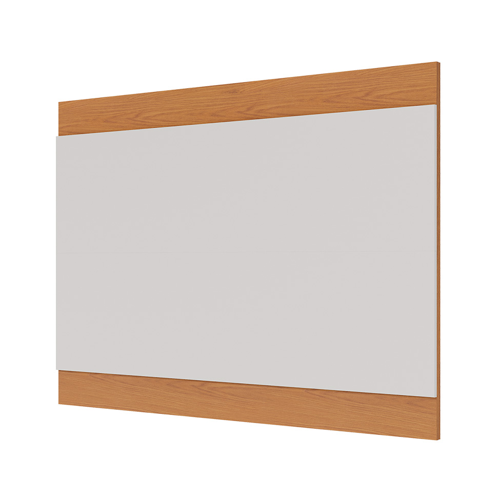 Rack com Painel para TV até 75 Polegadas Santorini 4 Portas Off White e Freijó