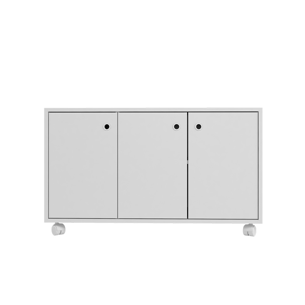 Rack para TV até 40 Polegadas Luna 3 PT Branco 90 cm