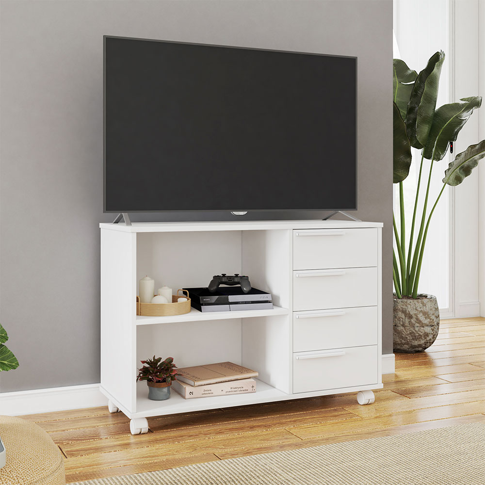 Rack para TV até 40 Polegadas Monatelano 4 GV Branco 90 cm