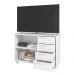 Rack para TV até 40 Polegadas Monatelano 4 GV Branco 90 cm