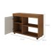 Rack para TV até 47 Polegadas Sampa 1 PT Cinamomo e Off White 91 cm