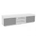 Rack para TV até 50 Polegadas Edgeware 2 PT Branco e Cinza