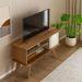 Rack para TV até 50 Polegadas Frank 1 PT Cinamomo e Off White