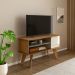Rack para TV até 50 Polegadas Frank 1 PT Cinamomo e Off White